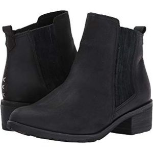 Waterproof Suede Black Ankle Boots